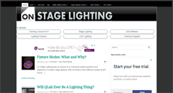 Desktop Screenshot of onstagelighting.co.uk