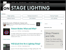 Tablet Screenshot of onstagelighting.co.uk